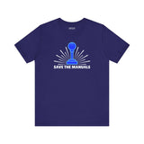 Save the Manuals T Shirt featuring a graphic gearshift design, perfect for car enthusiasts and manual transmission lovers.
