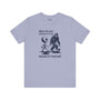 Believe in Yourself Bigfoot Alien premium soft tee featuring Bigfoot and alien designs for self-confidence.