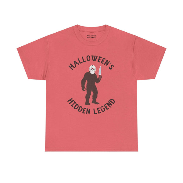 Halloween's Hidden Legend Bigfoot Athletic T-Shirt