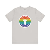 Chasing Rainbows Sasquatch Soft Tee Celebrate your roots with a splash of color and a touch of mystery in our 