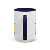 We Love Dad Mug featuring a colorful interior and handle, perfect for Father's Day coffee moments.