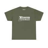 Olive green tee with 