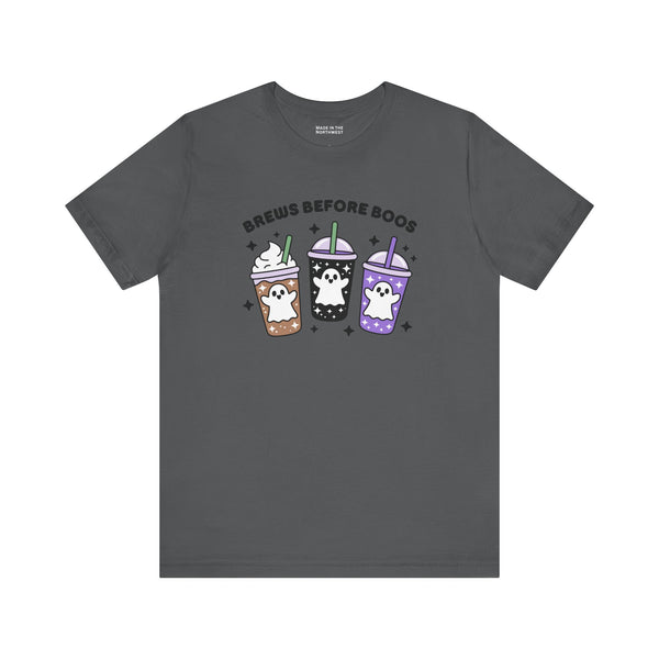 Brews Before Boos Halloween Coffee Premium Soft Tee