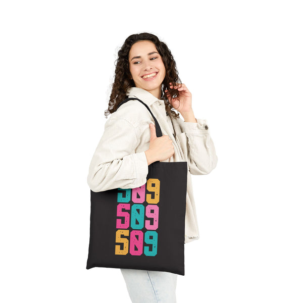 Five Oh Nine Spokane Electric Pop Cotton Canvas Tote Bag