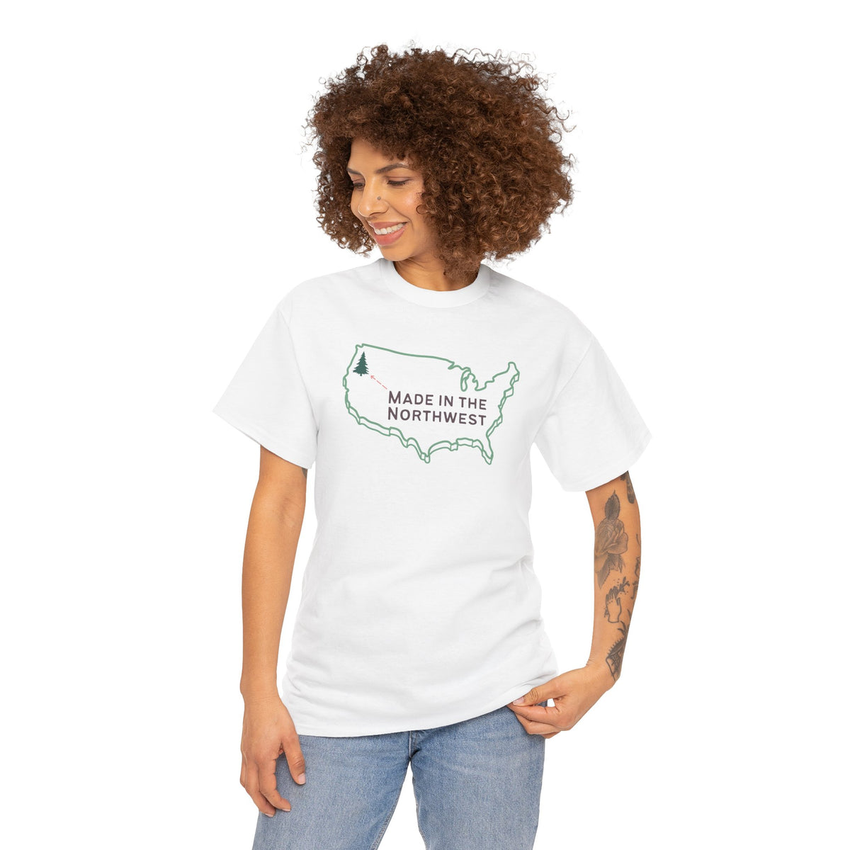 Evergreen is Where It's At Athletic Tee