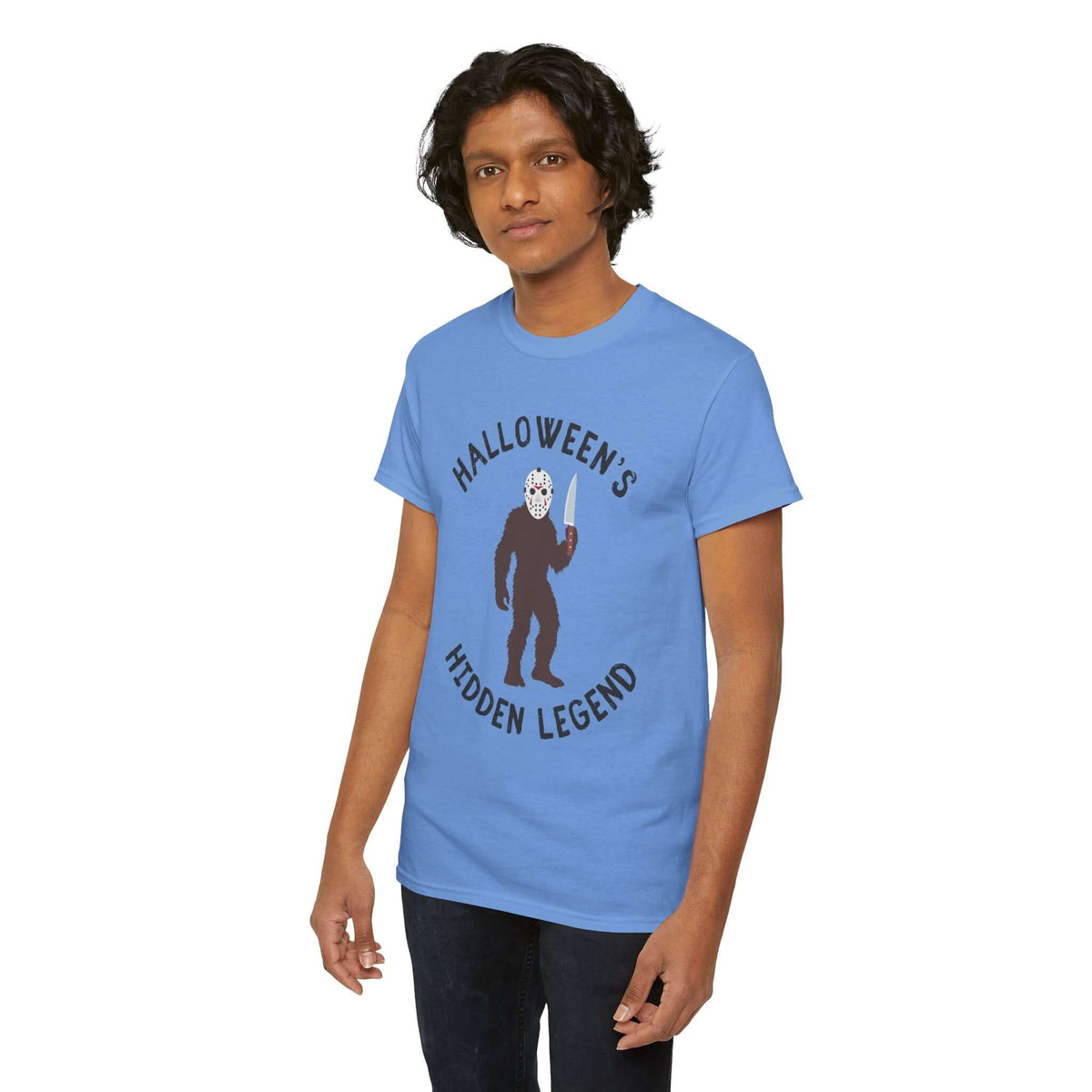 Halloween's Hidden Legend Bigfoot Athletic T-Shirt