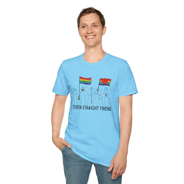 Token Straight Friend Pride Support Softstyle T-Shirt