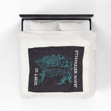 Don't Go Jason Waterfalls Lightweight Cozy Blanket featuring a whimsical design on a velveteen fleece throw.