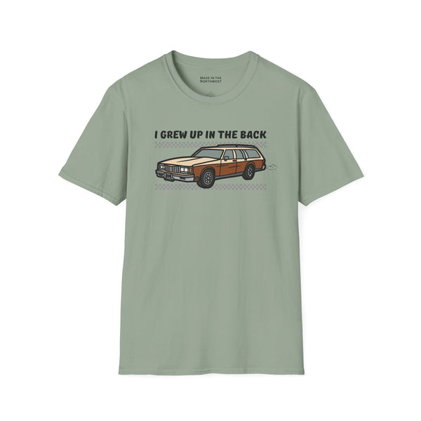 I Grew Up in the Back Wagon Softstyle T-Shirt