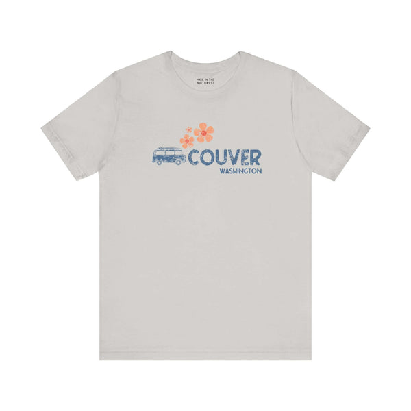 Groovy VAN-Couver Vibes Soft Tee Cruise through nostalgia with our groovy VAN-Couver Vibes tee from the Motor Mania collection. This retro-inspired design features a van graphic cleverly paired with "-couver" to spell out "Vancouver," accented by faded fl