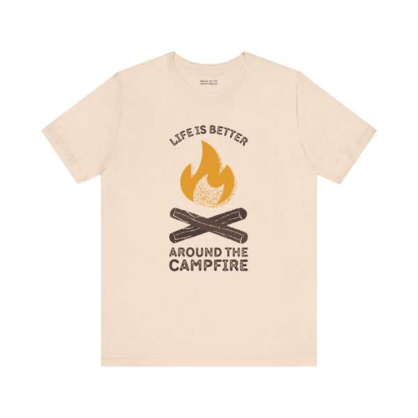 Cozy Campfire Chronicles Premium Soft Tee