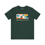 Home Is Where You Park It premium soft tee with RV graphic for van lifers and road adventurers.