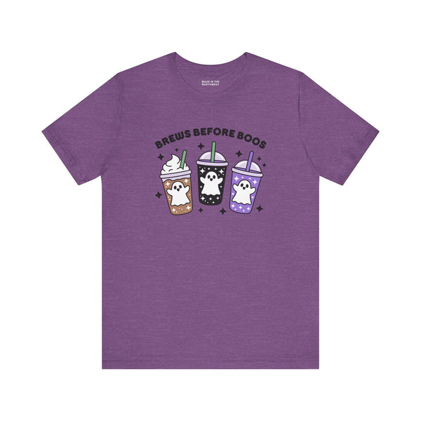 Brews Before Boos Halloween Coffee Premium Soft Tee