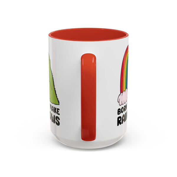 Born to Make Rainbows Dinosaur Ceramic Coffee Mug