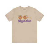 Hippie Soul retro peace tee with flower glasses design, perfect for free-spirited and festival-loving individuals.