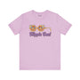 Hippie Soul retro peace tee featuring flower glasses on a soft pink shirt, perfect for free spirits and vintage lovers.