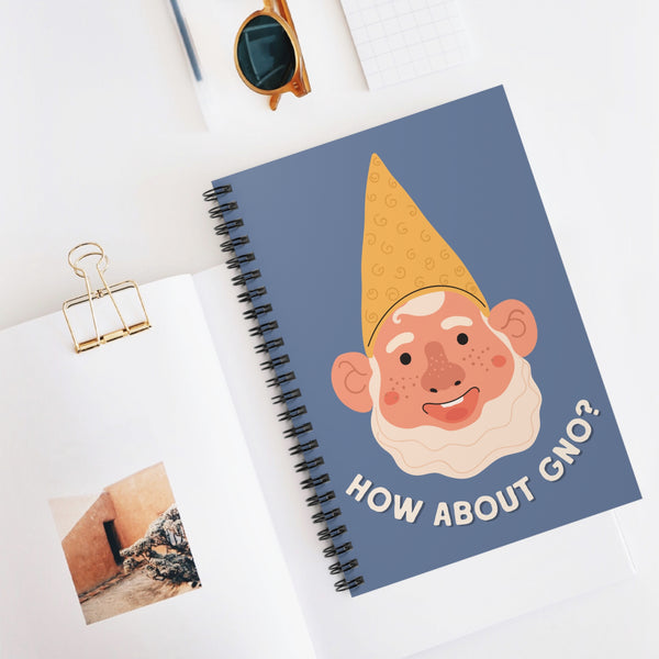 How About Gno Silly Gnome Spiral Notebook