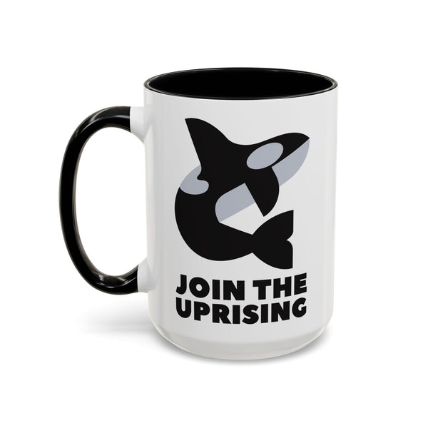Join the Uprising Orca Ceramic Coffee Mug