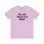 Dope Seattle Mom premium soft tee in lavender with playful marijuana leaf, perfect for stylish Seattle moms.