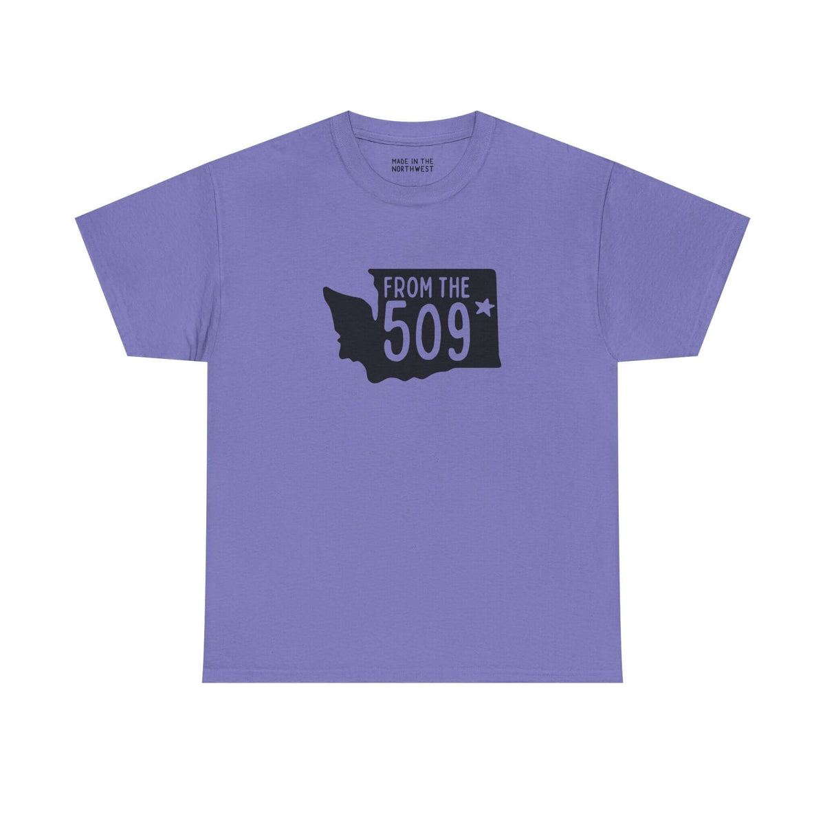 Purple From the 509 Washington State Athletic Tee with Spokane star design, perfect for local pride and outdoor adventures.