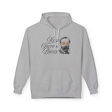 Keep Tacoma Beard Hoodie featuring a vintage bearded dude in sunglasses on a gray hoodie.