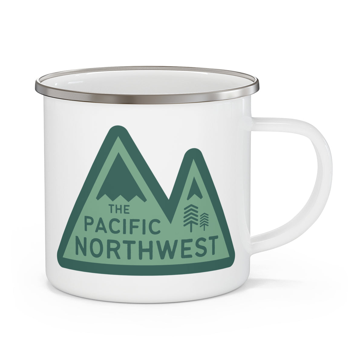 Pacific Northwest Heights Mountain Camping Mug