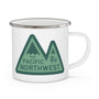 Pacific Northwest Heights Mountain Camping Mug