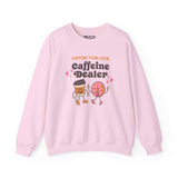 Pink sweatshirt with 