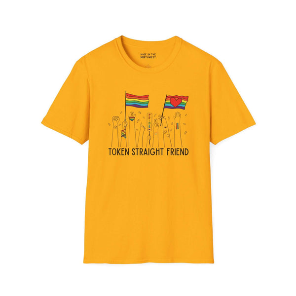 Token Straight Friend Pride Support Softstyle T-Shirt