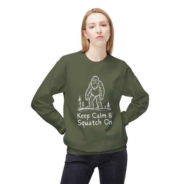 Keep Calm & Squatch On Softstyle Midweight Sweatshirt