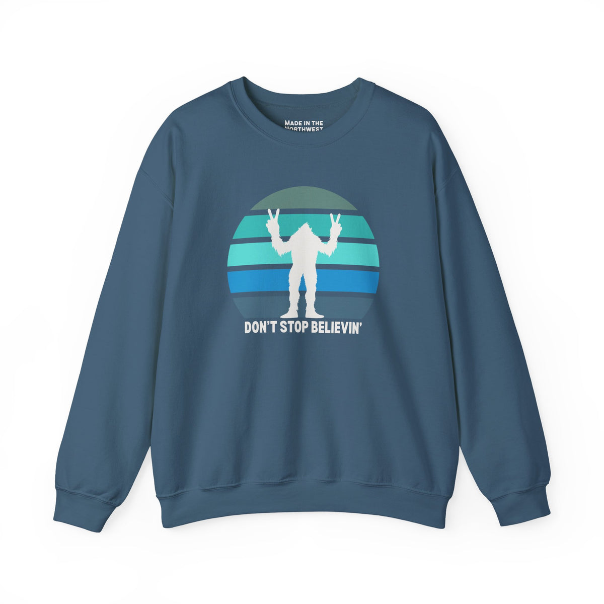 Don't Stop Believin' Bigfoot Heavy Blend Classic Sweatshirt