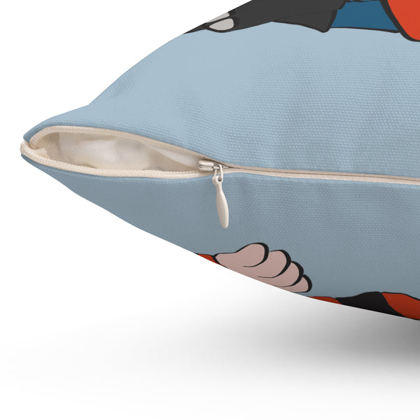 There's Gnome Place Like Home Whimsical Square Accent Pillow