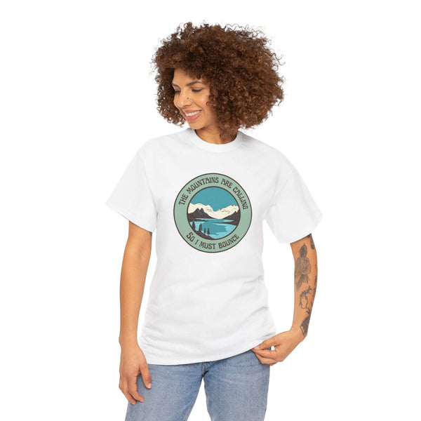 The Mountains are Calling So I Must Bounce Athletic Tee