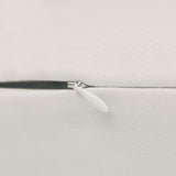 Close-up of the zipper detail on the Home is in Spokane Lumbar Accent Pillow.