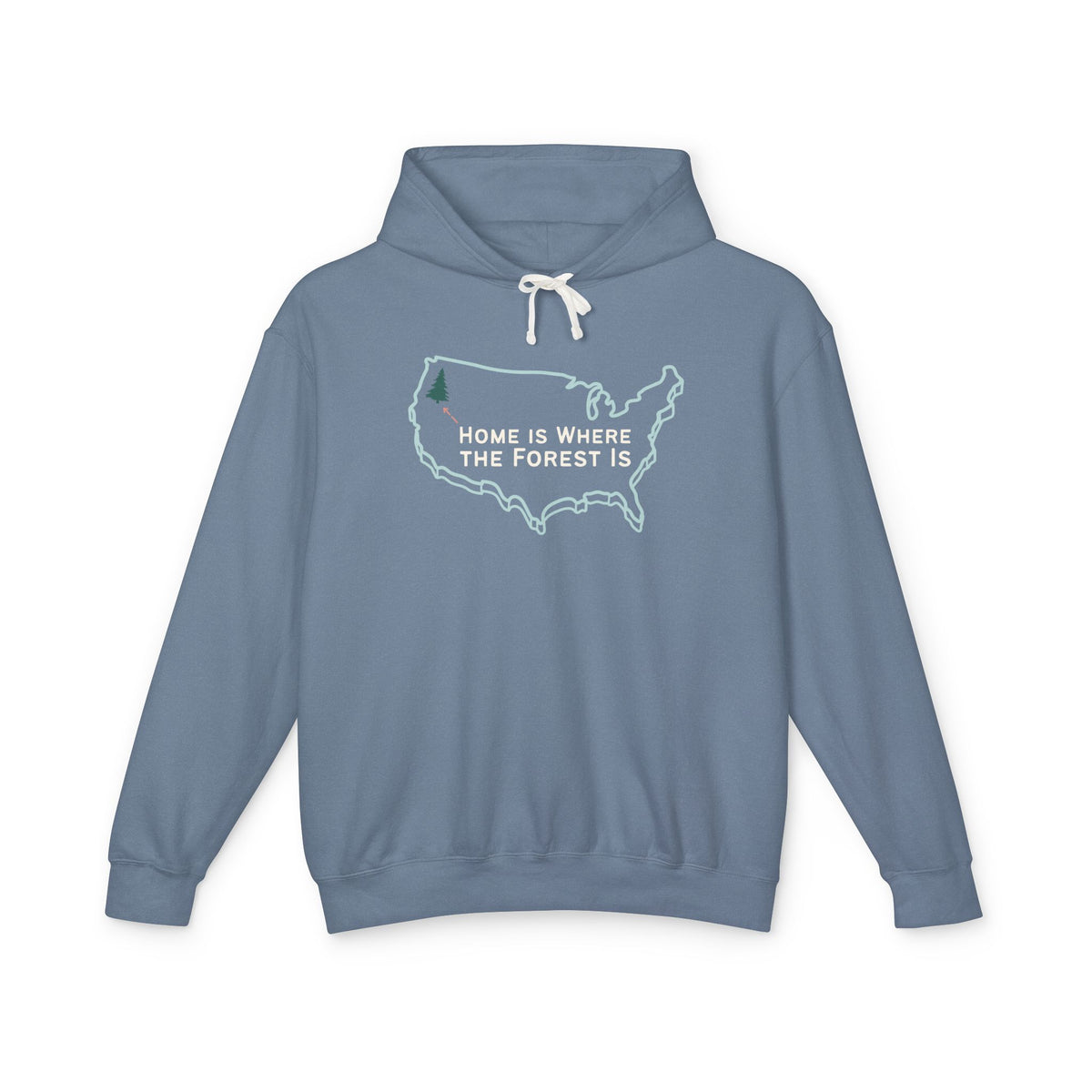 Home is Where the Forest Is Lightweight Hoodie