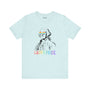 George's Rainbow Vision tee featuring George Washington with rainbow glasses and 'Happy Pride' lettering.