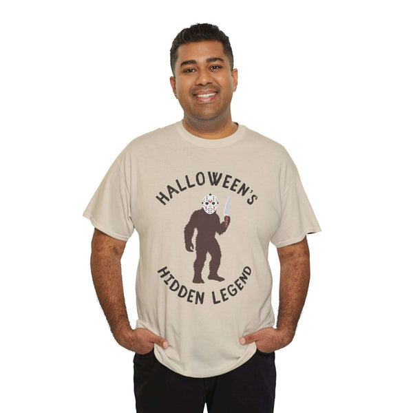 Halloween's Hidden Legend Bigfoot Athletic T-Shirt