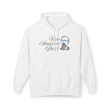 Keep Vancouver Beard Hoodie featuring a vintage bearded icon on a white sweatshirt, perfect for adventure and relaxation.