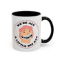We're All a Little Bit Gay mug featuring a cheerful character design celebrating pride and inclusivity.