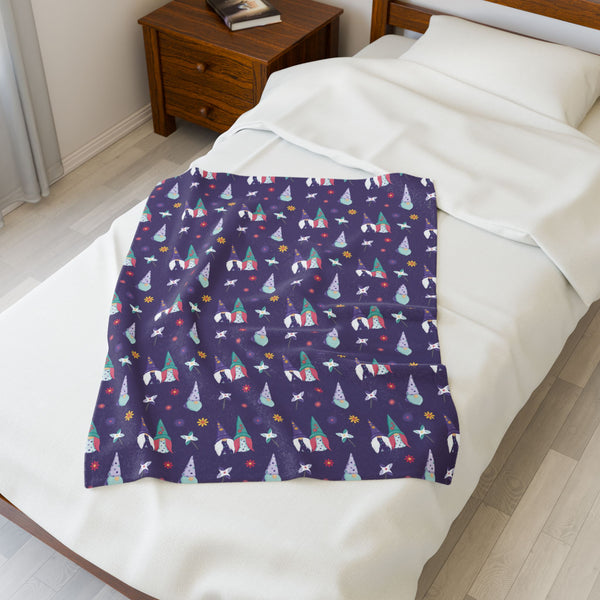 Whirlwind of Gnomes Lightweight Cozy Blanket