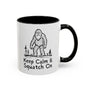 Keep Calm & Squatch On Ceramic Coffee Mug
