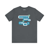 Sounds Gay I'm In! premium soft tee, fun and inclusive pride apparel for celebrating love and positivity.