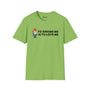 Green T-shirt with 'To Gnome Me is To Love Me' design and a cute gnome illustration, perfect for garden lovers.