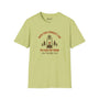 Light green t-shirt with 'Into the Forest I Go to Lose My Mind and Find My Soul' design for outdoor enthusiasts.