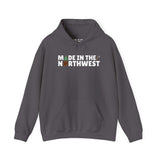 Dark gray hoodie with 