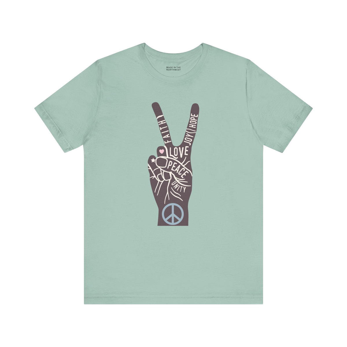 Power in Peace Hand Premium Soft Tee