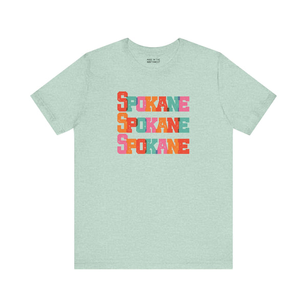Bold and Bright Spokane Trio Premium Soft Tee