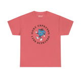 Coral athletic tee with 