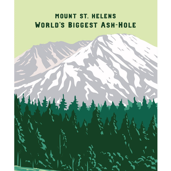 World's Biggest Ash-Hole Mount St. Helens Lightweight Cozy Blanket