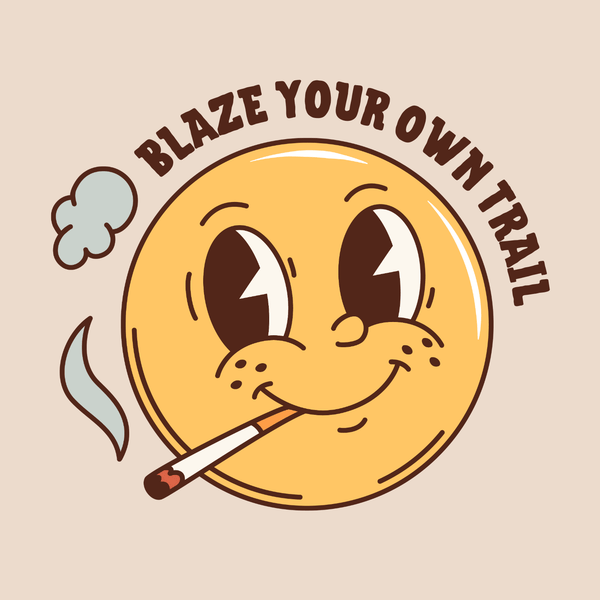 Blaze Your Own Trail Marijuana Cotton Canvas Tote Bag